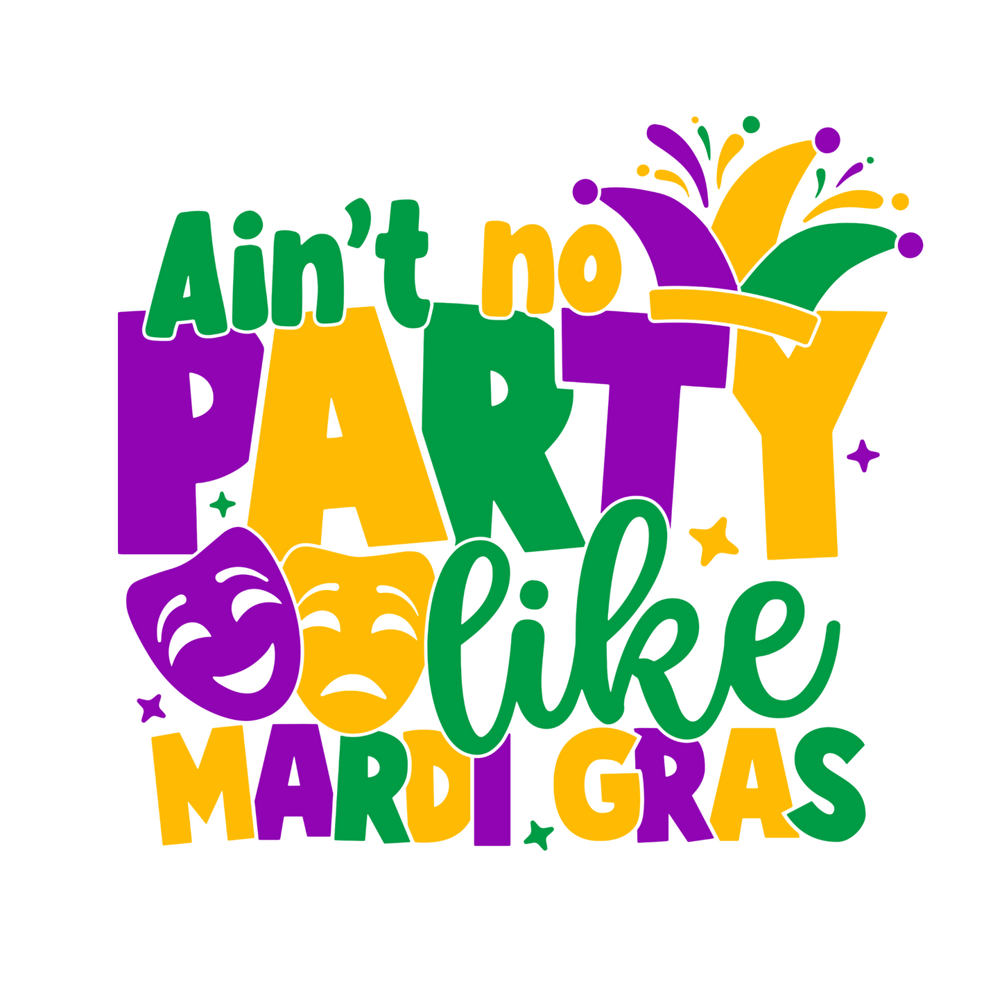 $2 Tuesday ONLY - Mardi Gras Sublimation Transfers