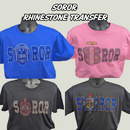 D9 Ladies Soror (Rhinestone Transfer)