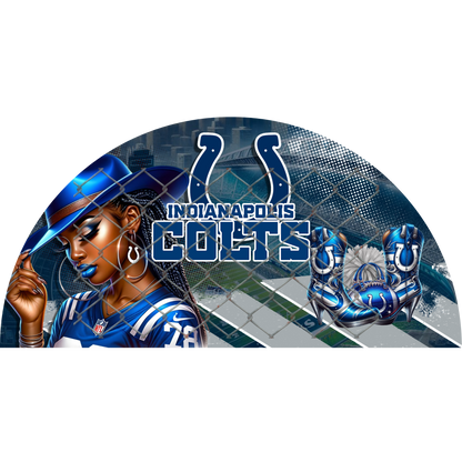 3PK - FAN & TRANSFER BUNDLE - FOOTBALL COWGIRL (Sublimation)(Ready to Press)