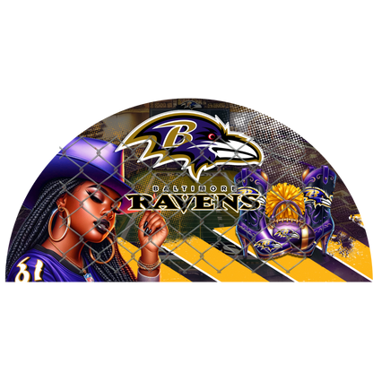 3PK - FAN & TRANSFER BUNDLE - FOOTBALL COWGIRL (Sublimation)(Ready to Press)