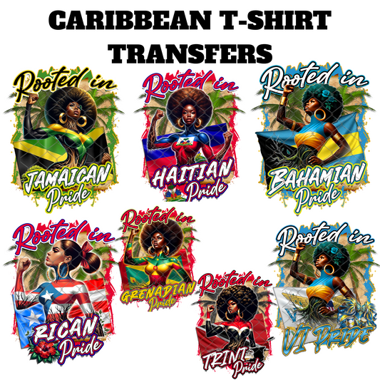 $2 Tuesday ONLY - CARIBBEAN T-Shirt Sublimation Transfers