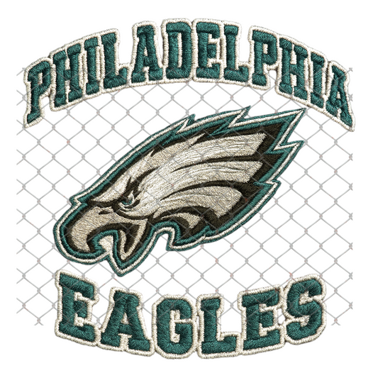 FAUX EMBROIDERY LOOK FOOTBALL T-SHIRT (DTF) TRANSFERS