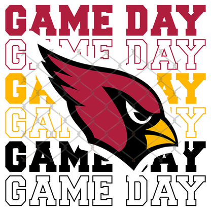 GAME DAY STACKED FOOTBALL T-SHIRT TRANSFERS (SUBLIMATION)