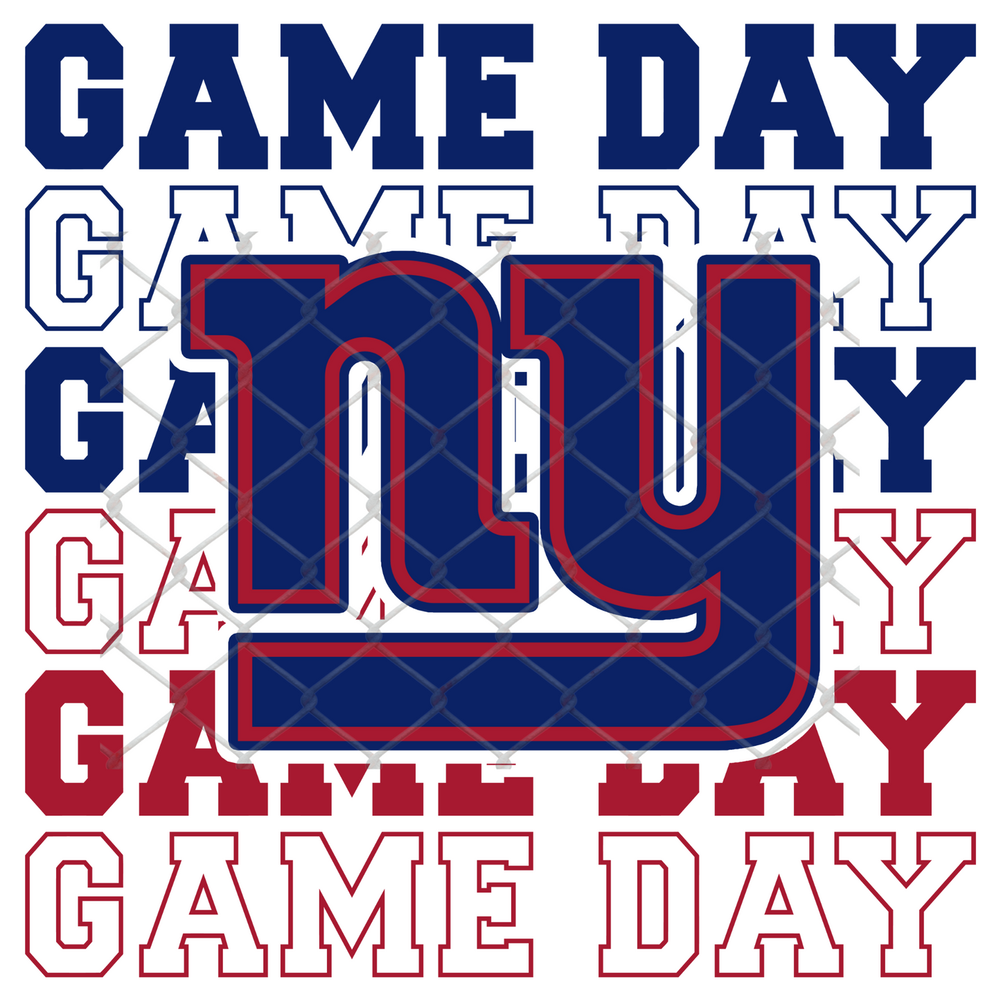 GAME DAY STACKED FOOTBALL T-SHIRT TRANSFERS (SUBLIMATION)
