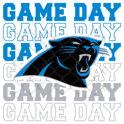 GAME DAY STACKED FOOTBALL T-SHIRT TRANSFERS (SUBLIMATION)