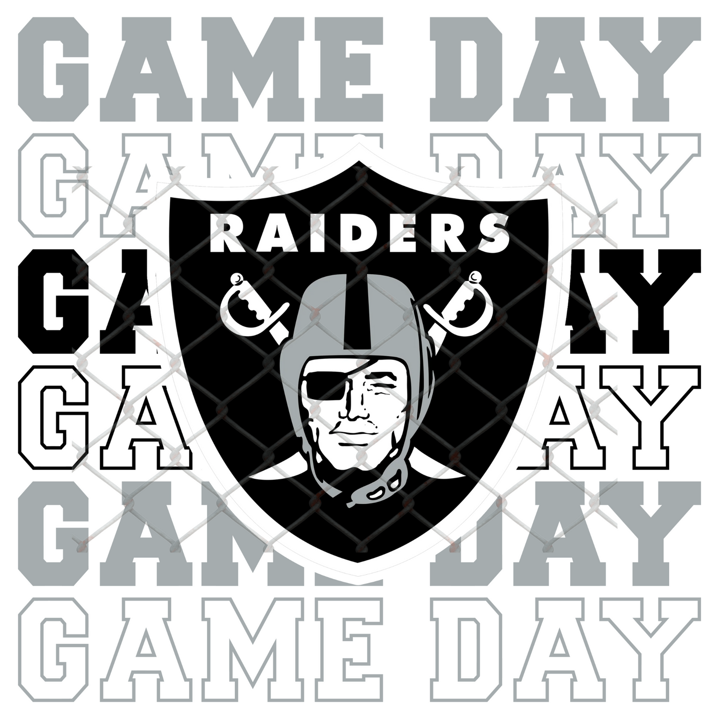 GAME DAY STACKED FOOTBALL T-SHIRT TRANSFERS (SUBLIMATION)