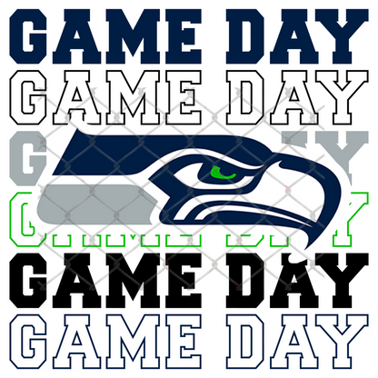 GAME DAY STACKED FOOTBALL T-SHIRT TRANSFERS (SUBLIMATION)