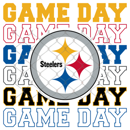 GAME DAY STACKED FOOTBALL T-SHIRT TRANSFERS (SUBLIMATION)