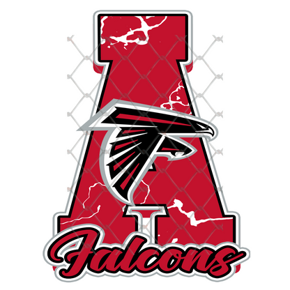 $2 Tuesday ONLY - FOOTBALL MARBLE LETTER T-SHIRT TRANSFERS (SUBLIMATION)