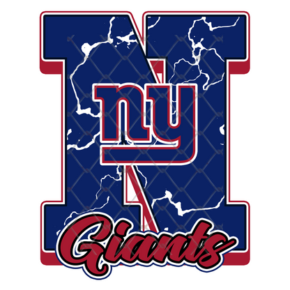 $2 Tuesday ONLY - FOOTBALL MARBLE LETTER T-SHIRT TRANSFERS (SUBLIMATION)