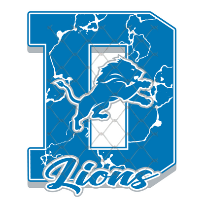 $2 Tuesday ONLY - FOOTBALL MARBLE LETTER T-SHIRT TRANSFERS (SUBLIMATION)