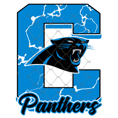 $2 Tuesday ONLY - FOOTBALL MARBLE LETTER T-SHIRT TRANSFERS (SUBLIMATION)