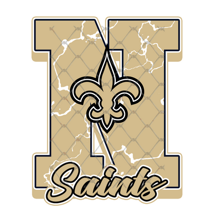 $2 Tuesday ONLY - FOOTBALL MARBLE LETTER T-SHIRT TRANSFERS (SUBLIMATION)