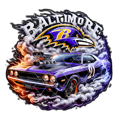 FOOTBALL & CARS T-SHIRT TRANSFERS (SUBLIMATION)