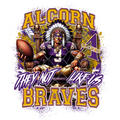 HBCU THEY NOT LIKE US FOOTBALL T-SHIRT TRANSFERS (SUBLIMATION)