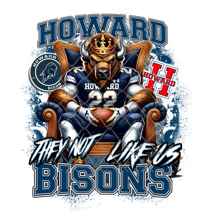 HBCU THEY NOT LIKE US FOOTBALL T-SHIRT TRANSFERS (SUBLIMATION)
