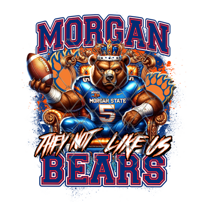 HBCU THEY NOT LIKE US FOOTBALL T-SHIRT TRANSFERS (SUBLIMATION)