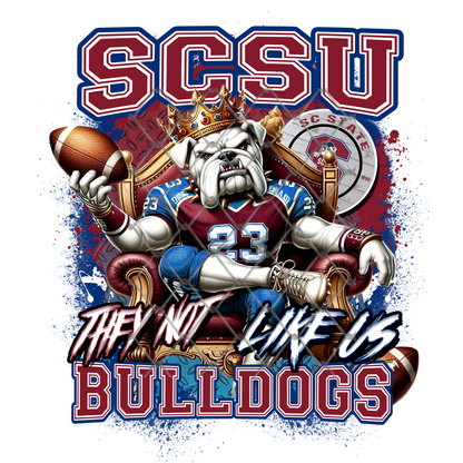 HBCU THEY NOT LIKE US FOOTBALL T-SHIRT TRANSFERS (SUBLIMATION)