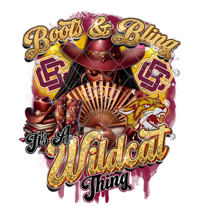 COLLEGE BOOTS & BLING T-SHIRT TRANSFERS (SUBLIMATION)