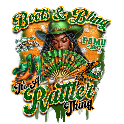COLLEGE BOOTS & BLING T-SHIRT TRANSFERS (SUBLIMATION)