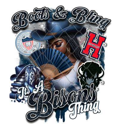 COLLEGE BOOTS & BLING T-SHIRT TRANSFERS (SUBLIMATION)