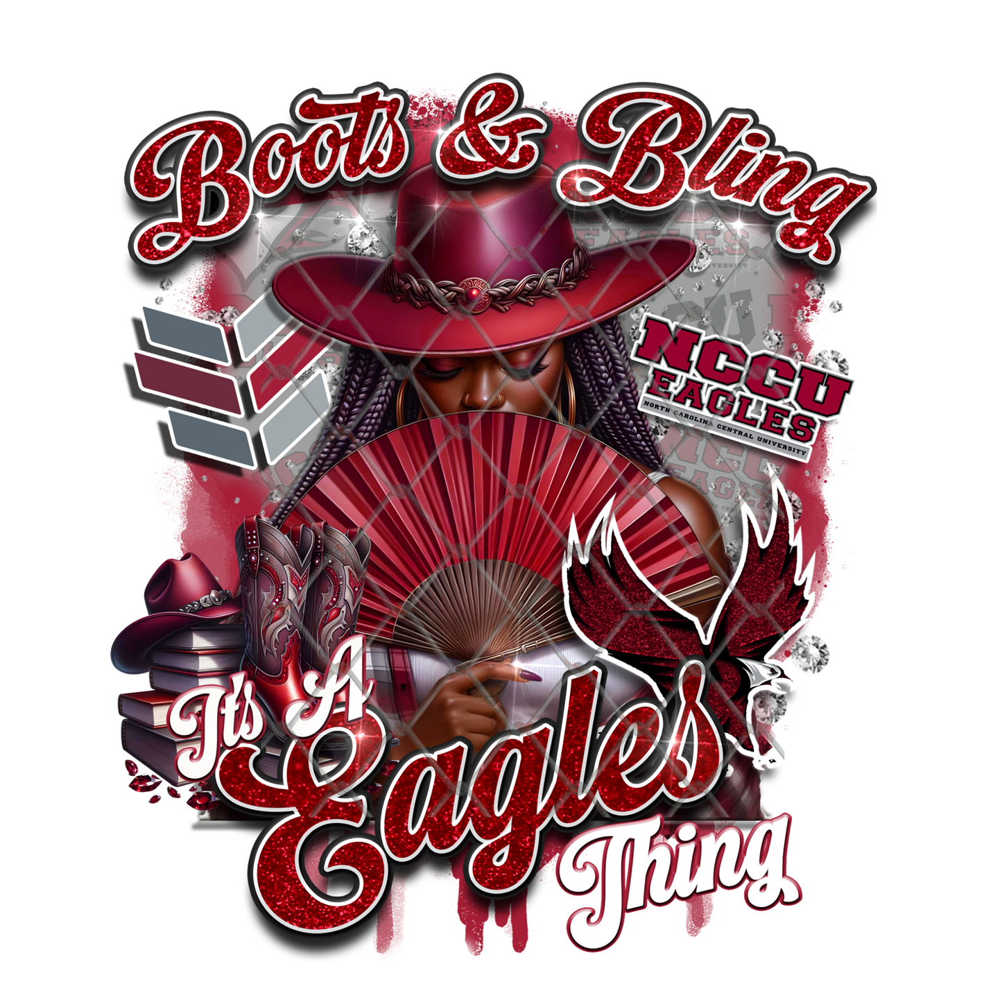 COLLEGE BOOTS & BLING T-SHIRT TRANSFERS (SUBLIMATION)
