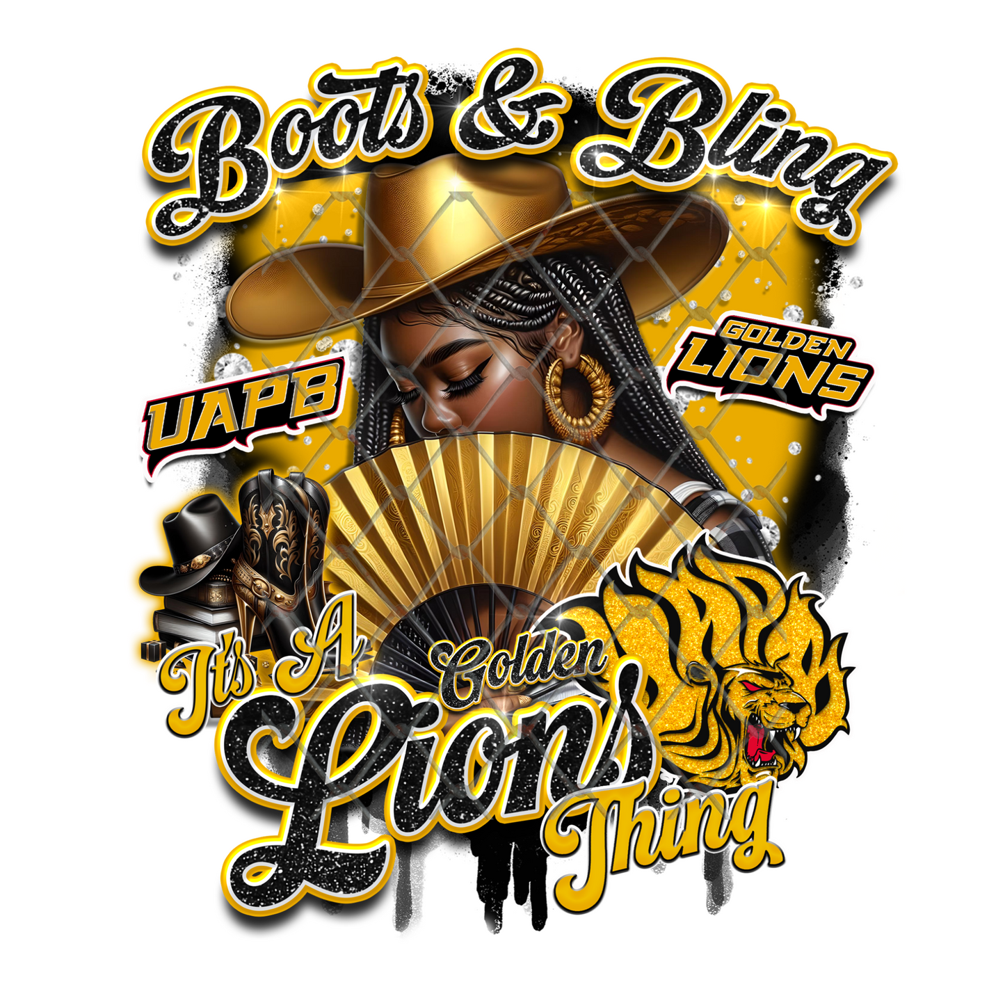 COLLEGE BOOTS & BLING T-SHIRT TRANSFERS (SUBLIMATION)