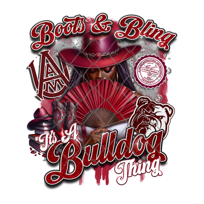 COLLEGE BOOTS & BLING T-SHIRT TRANSFERS (SUBLIMATION)