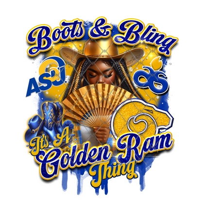 COLLEGE BOOTS & BLING T-SHIRT TRANSFERS (SUBLIMATION)