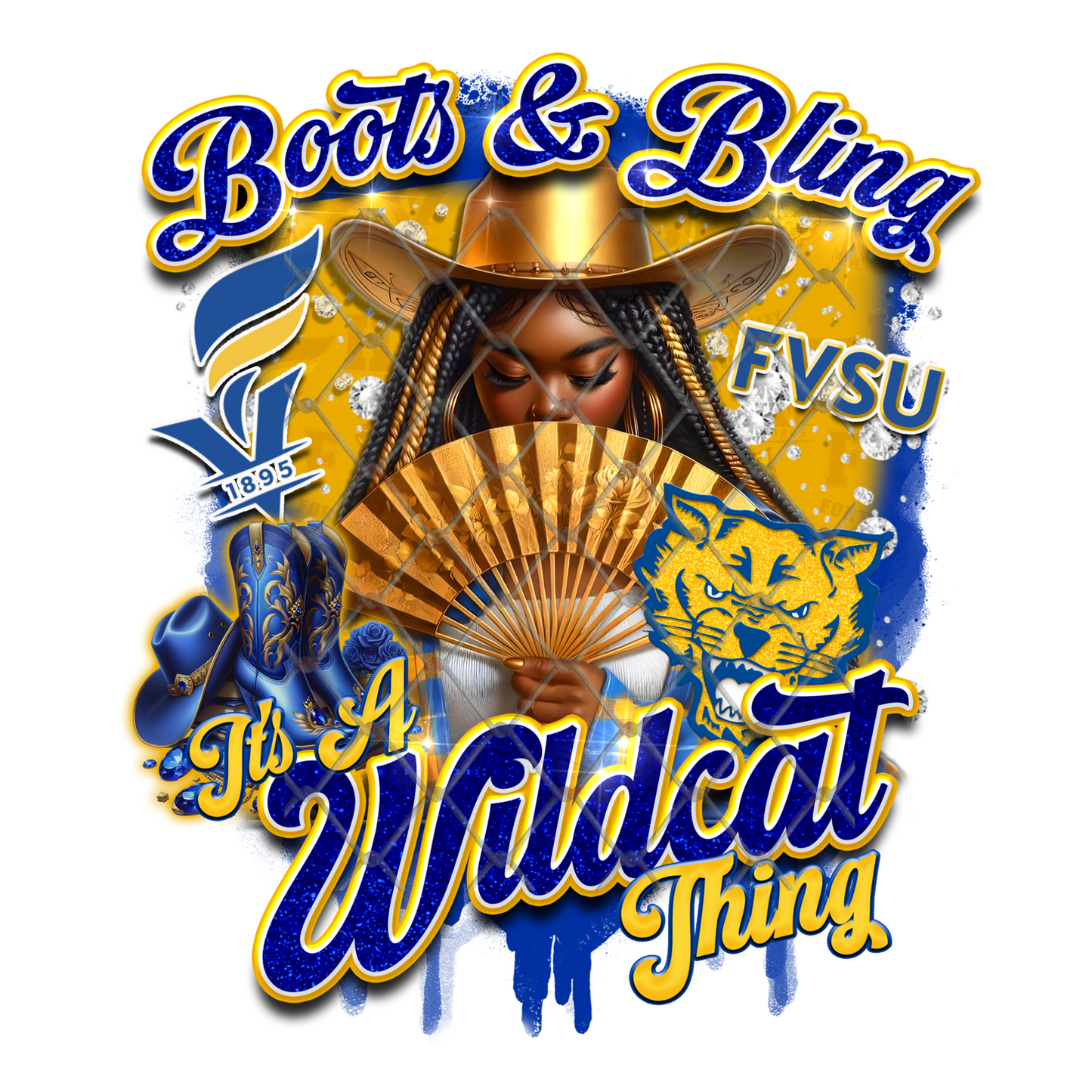 COLLEGE BOOTS & BLING T-SHIRT TRANSFERS (SUBLIMATION)