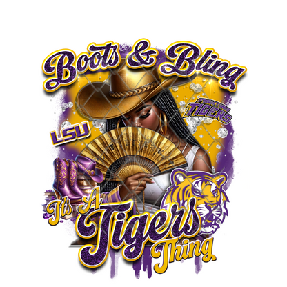 COLLEGE BOOTS & BLING T-SHIRT TRANSFERS (SUBLIMATION)