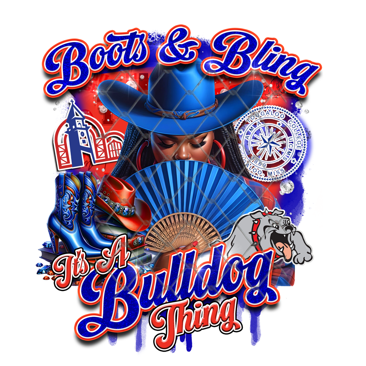 COLLEGE BOOTS & BLING T-SHIRT TRANSFERS (SUBLIMATION)