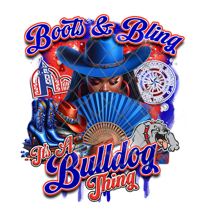 COLLEGE BOOTS & BLING T-SHIRT TRANSFERS (SUBLIMATION)
