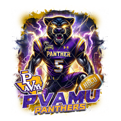 HBCU LIGHTNING FOOTBALL T-SHIRT TRANSFERS (SUBLIMATION)