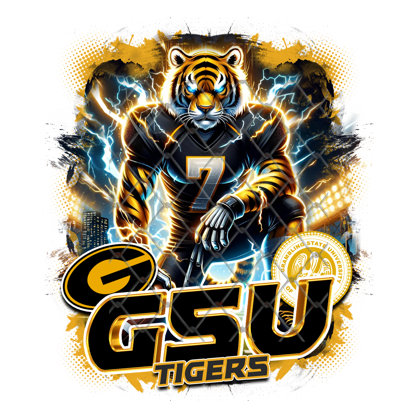 HBCU LIGHTNING FOOTBALL T-SHIRT TRANSFERS (SUBLIMATION)