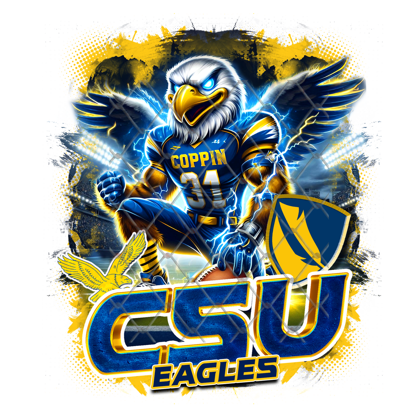 HBCU LIGHTNING FOOTBALL T-SHIRT TRANSFERS (SUBLIMATION)