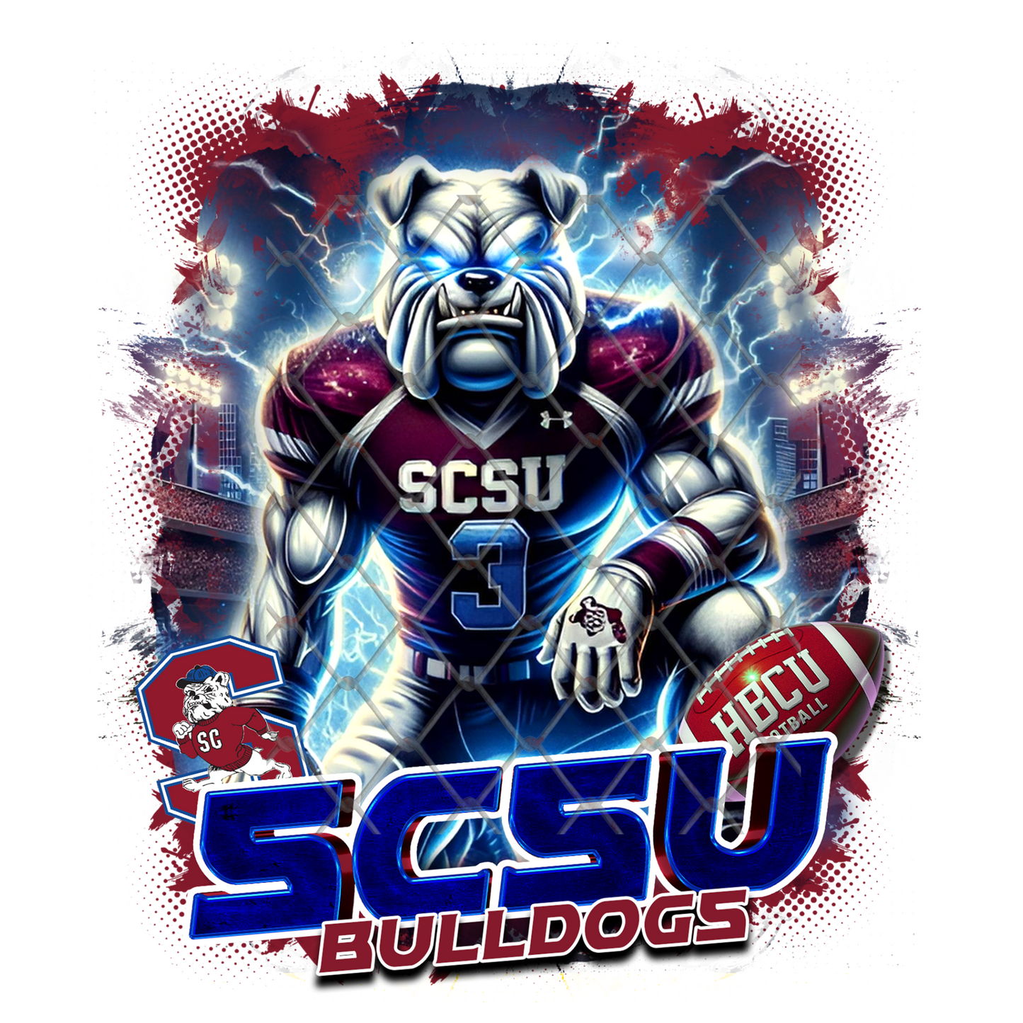 HBCU LIGHTNING FOOTBALL T-SHIRT TRANSFERS (SUBLIMATION)