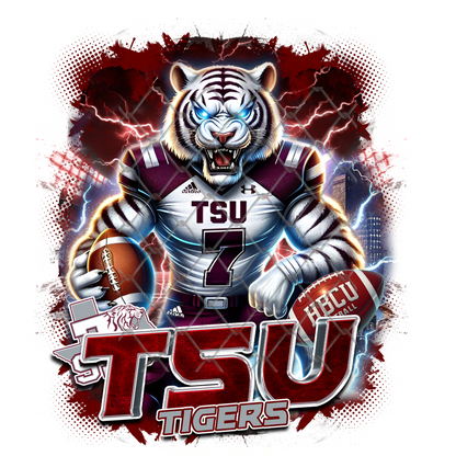HBCU LIGHTNING FOOTBALL T-SHIRT TRANSFERS (SUBLIMATION)