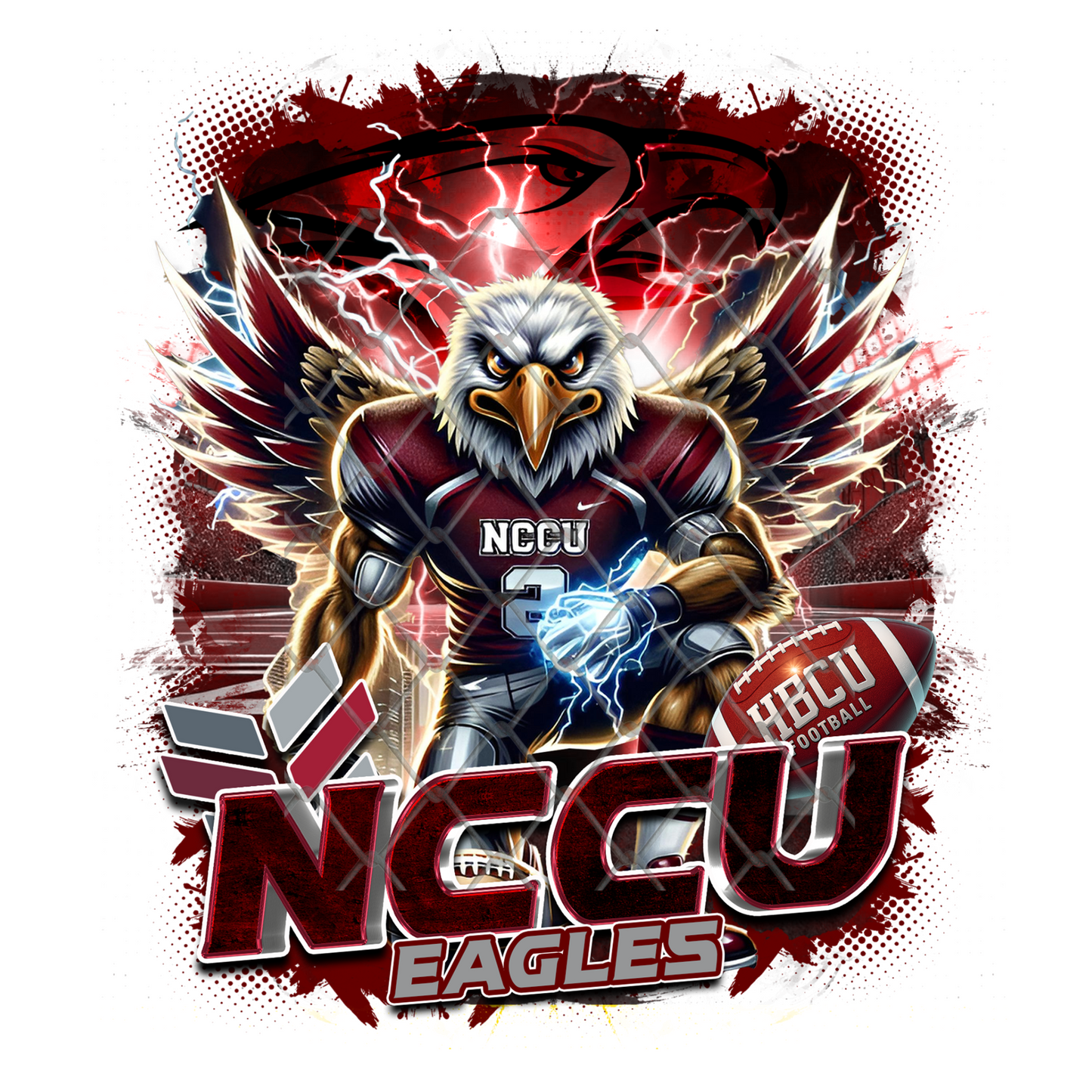 HBCU LIGHTNING FOOTBALL T-SHIRT TRANSFERS (SUBLIMATION)