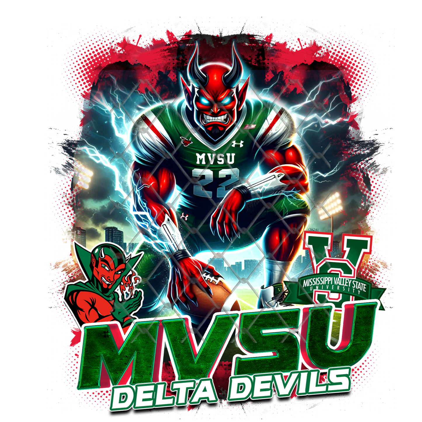 HBCU LIGHTNING FOOTBALL T-SHIRT TRANSFERS (SUBLIMATION)