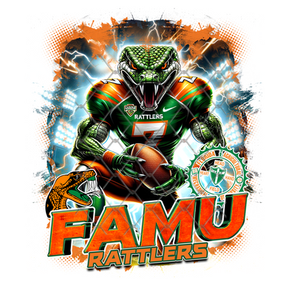 HBCU LIGHTNING FOOTBALL T-SHIRT TRANSFERS (SUBLIMATION)