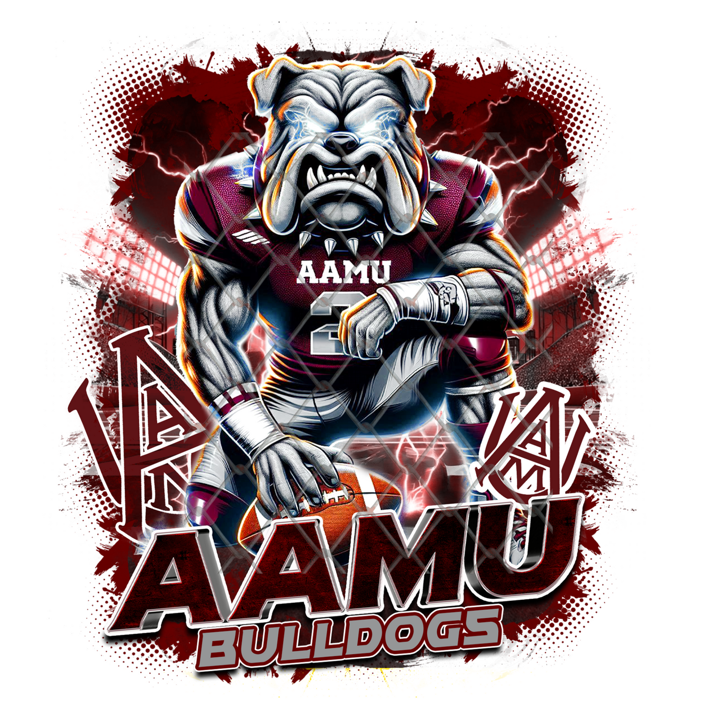 HBCU LIGHTNING FOOTBALL T-SHIRT TRANSFERS (SUBLIMATION)