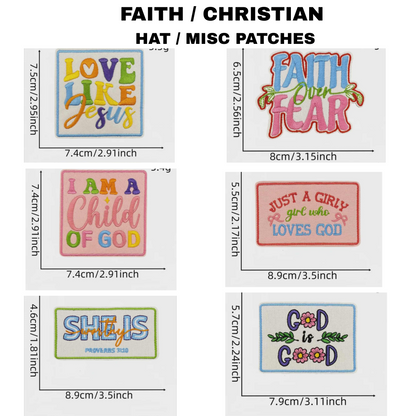FAITH / CHRISTIAN (Small) Hat/Misc Patches