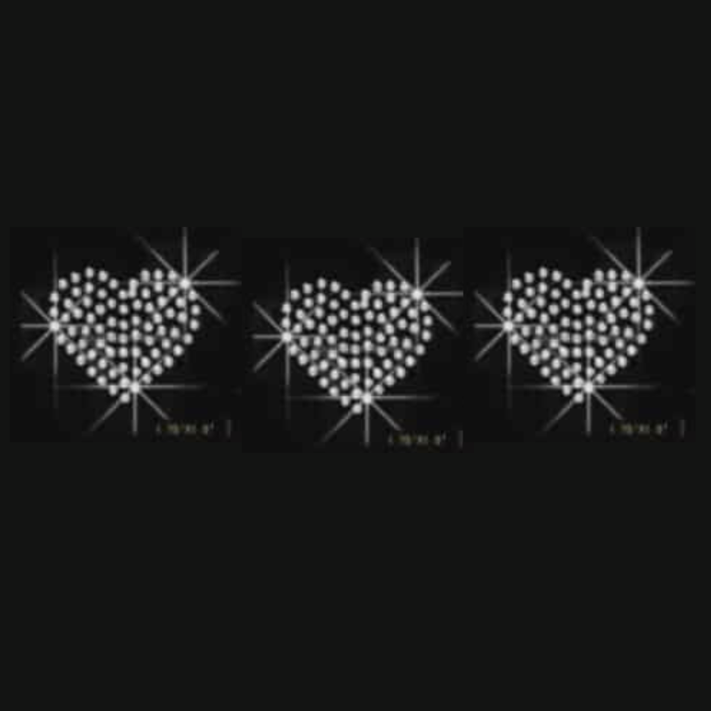 Hearts (SMALL) (Rhinestone Transfer)