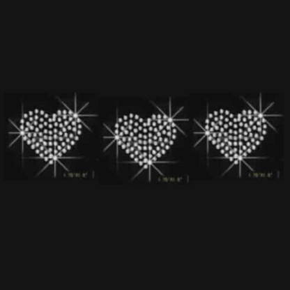 Hearts (SMALL) (Rhinestone Transfer)