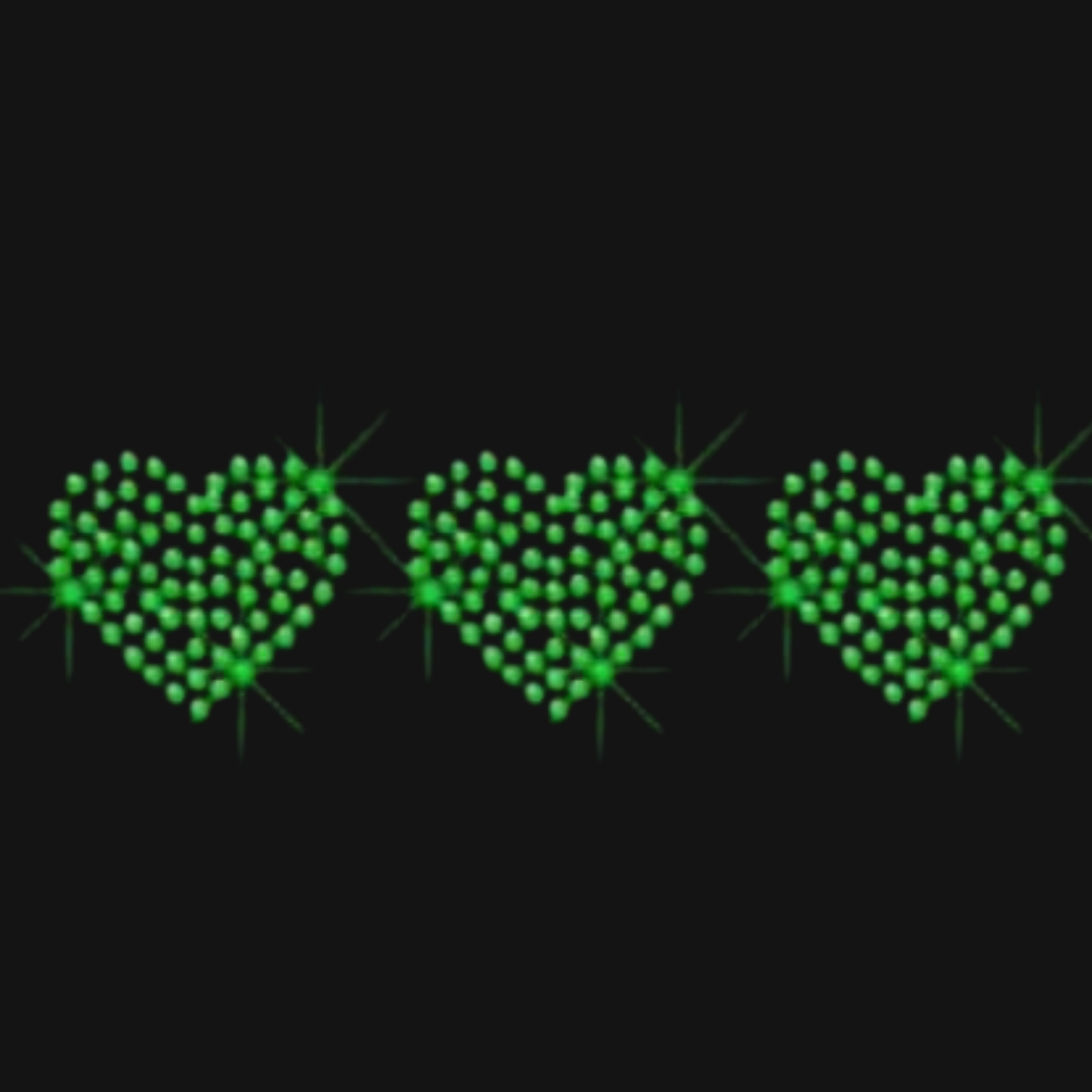 Hearts (SMALL) (Rhinestone Transfer)
