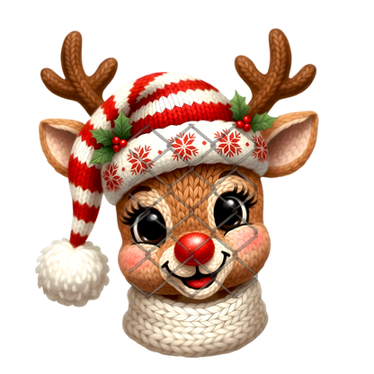 $2 Tuesday ONLY - Christmas Crochet Effect - Sublimation Transfer