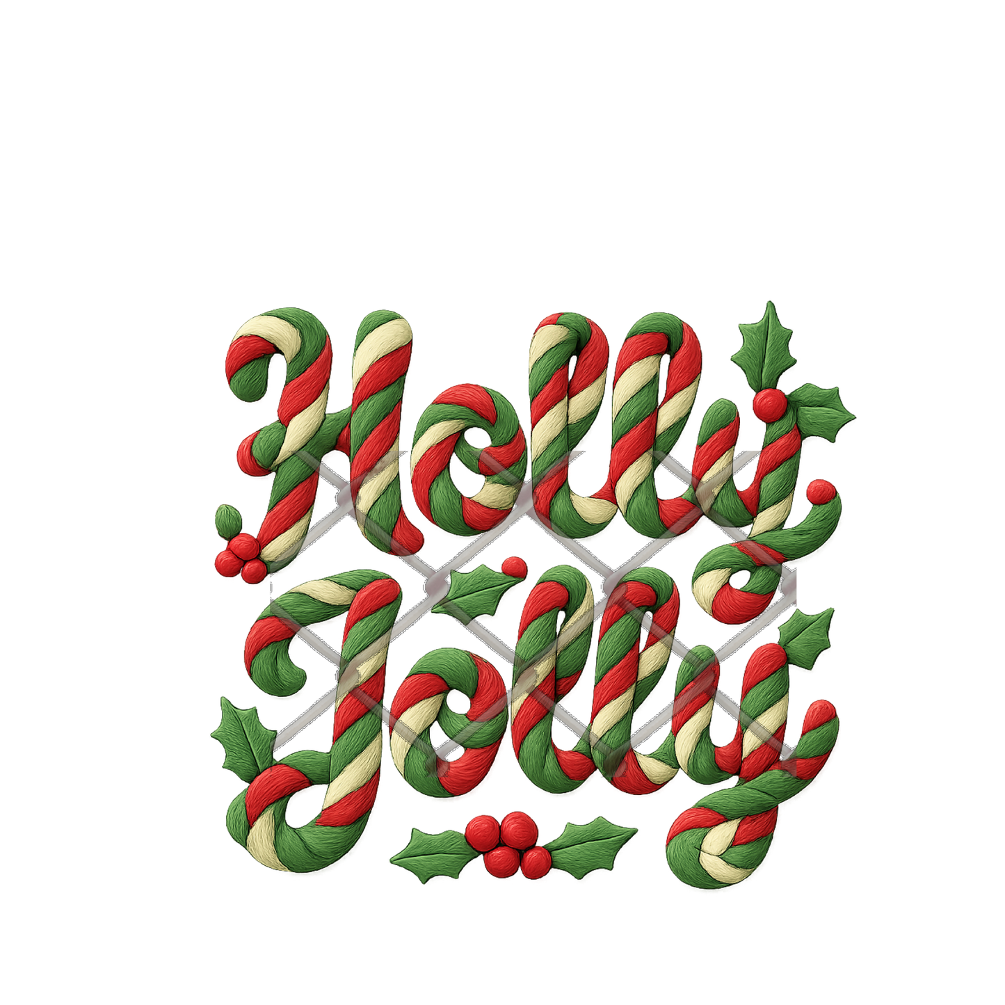 $2 Tuesday ONLY - Christmas Crochet Effect - Sublimation Transfer