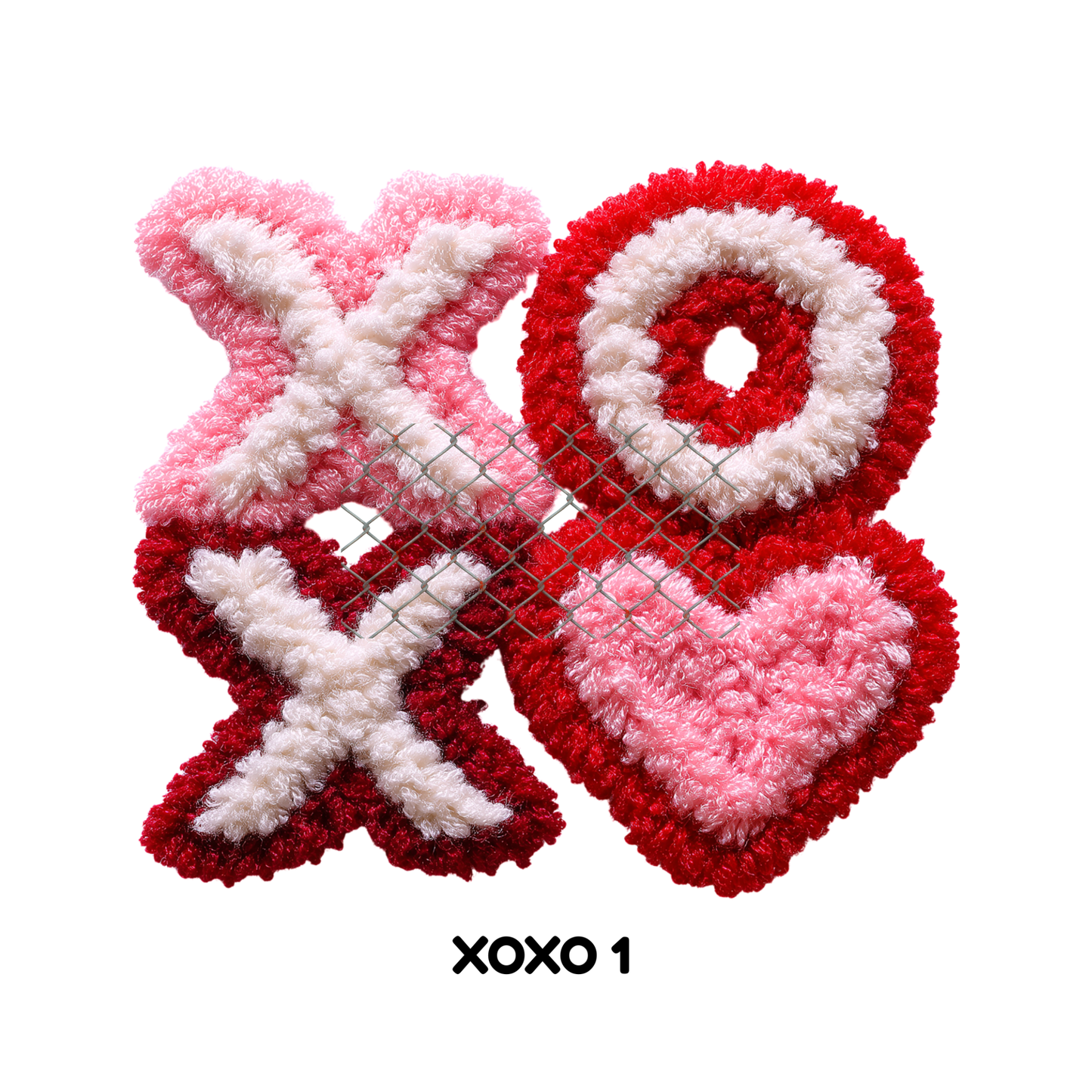 V-Day Faux Crochet/Yarn Sublimation Transfers (Singles)