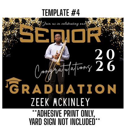 CUSTOM ADHESIVE YARD SIGN PRINT